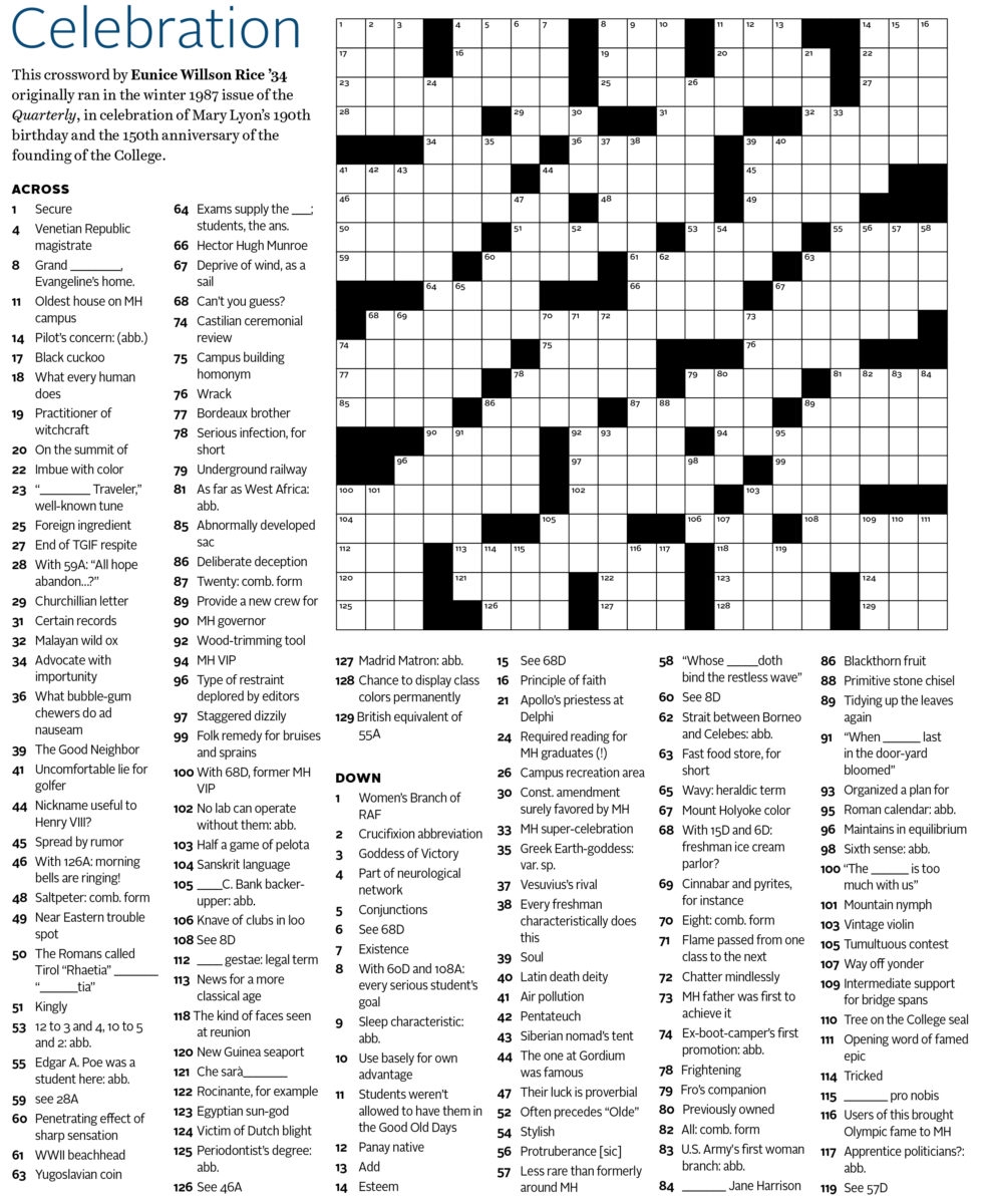 Crossword Puzzle Image