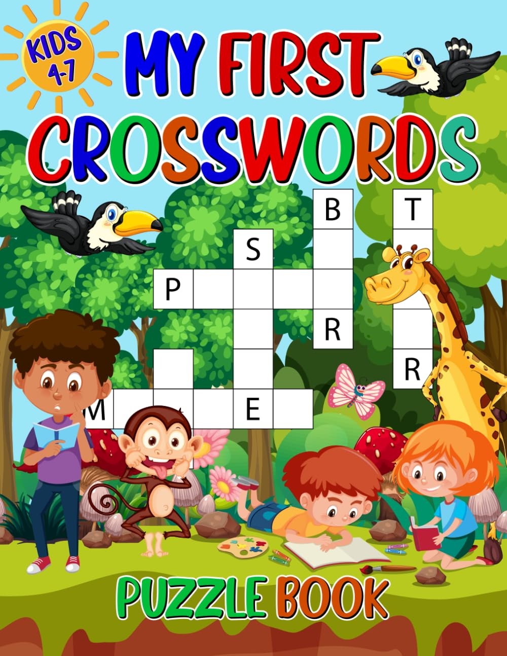 My First Crosswords Puzzle Book For Kids Ages 4 7 Vocabulary Building Illustrated Crosswords With Word Banks Activity Books 4 8 Years Books Sugar Plume 9798870291307 Amazon Books