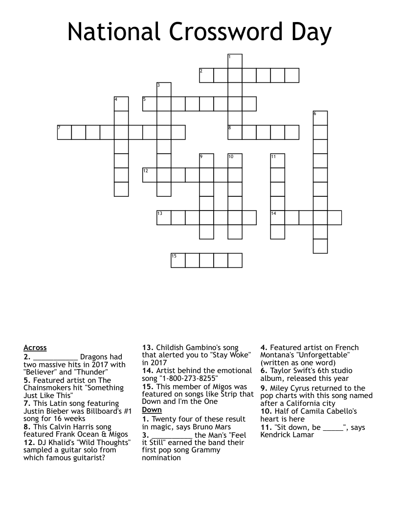 National Crossword Day WordMint