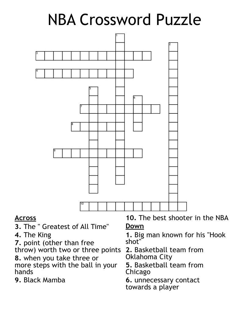 Free Best Crossword Puzzles