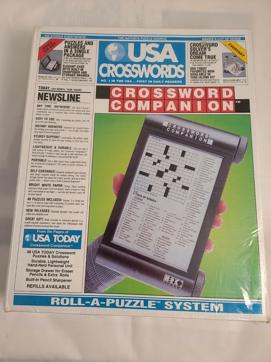 New Vintage USA Today Crossword Companion Roll A Puzzle System EBay