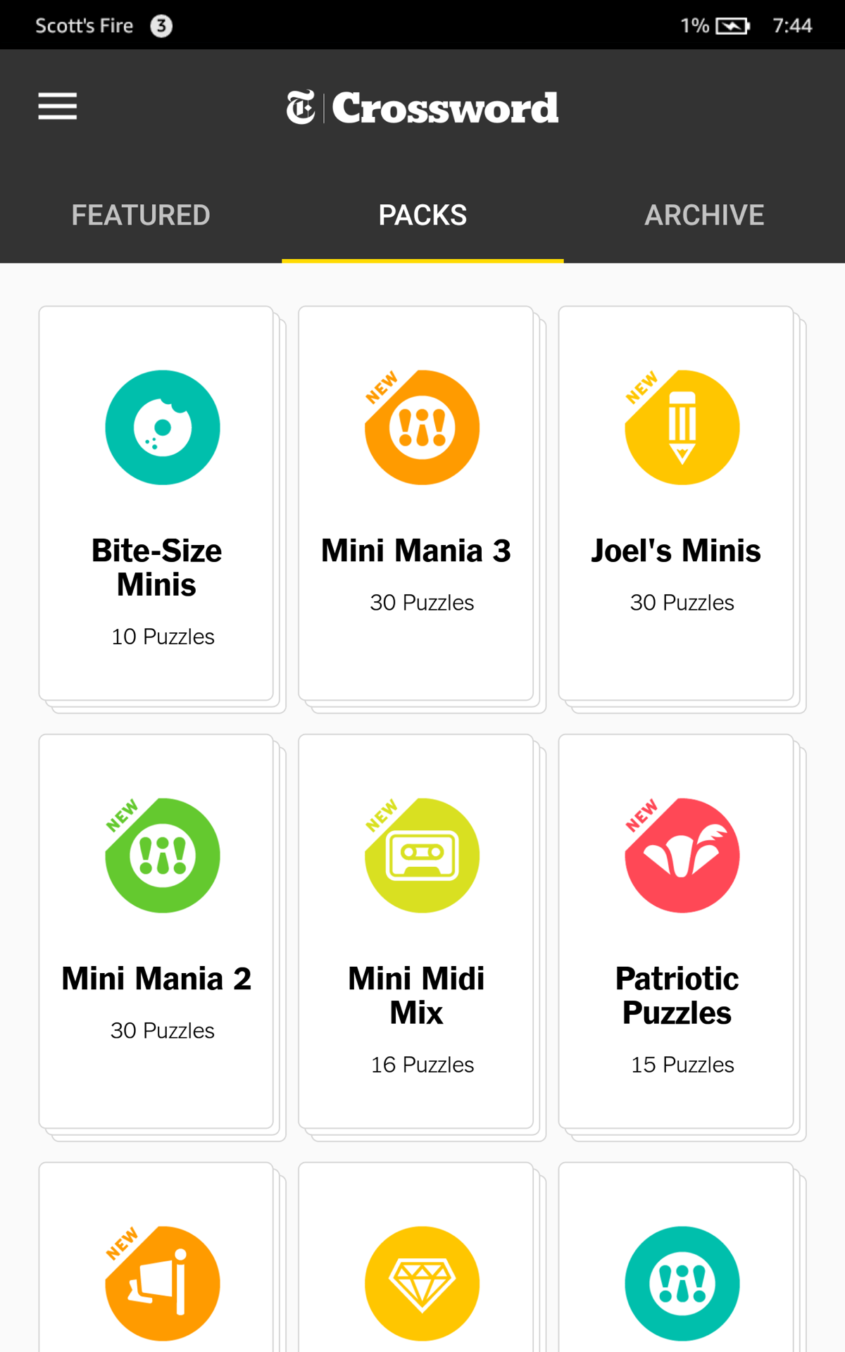 NYT Launches Crossword App For Kindle Fire The New York Times Company