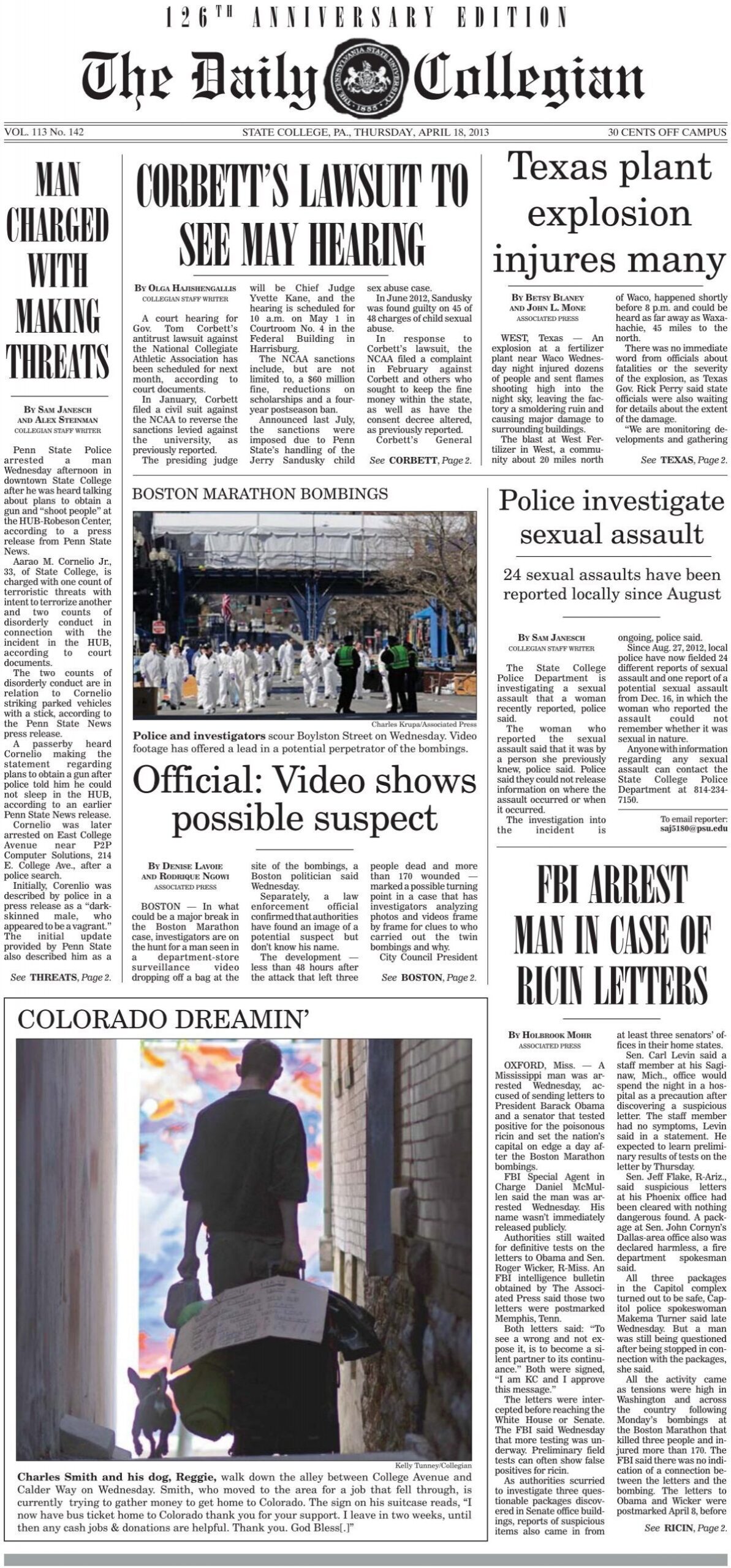 Open PDF The Daily Collegian Penn State University
