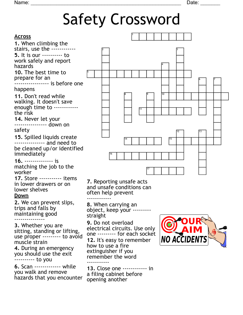 Osha Crossword Puzzle