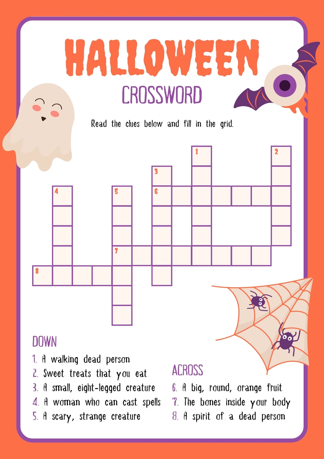 Page 10 Free Printable Halloween Worksheet Templates To Edit Canva