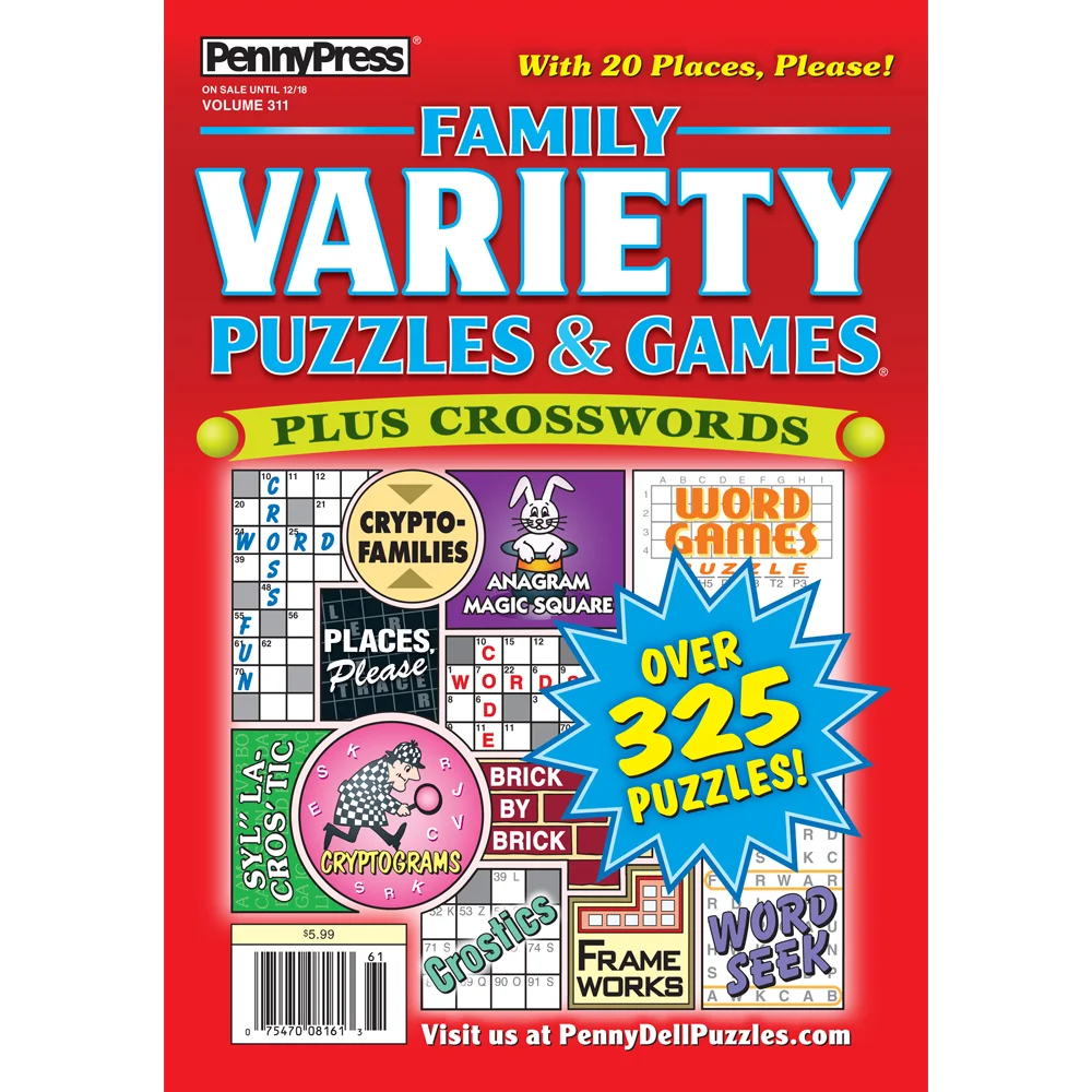 Penny Dell Crossword Variety Puzzle Books 8 Pack Paperback Walmart