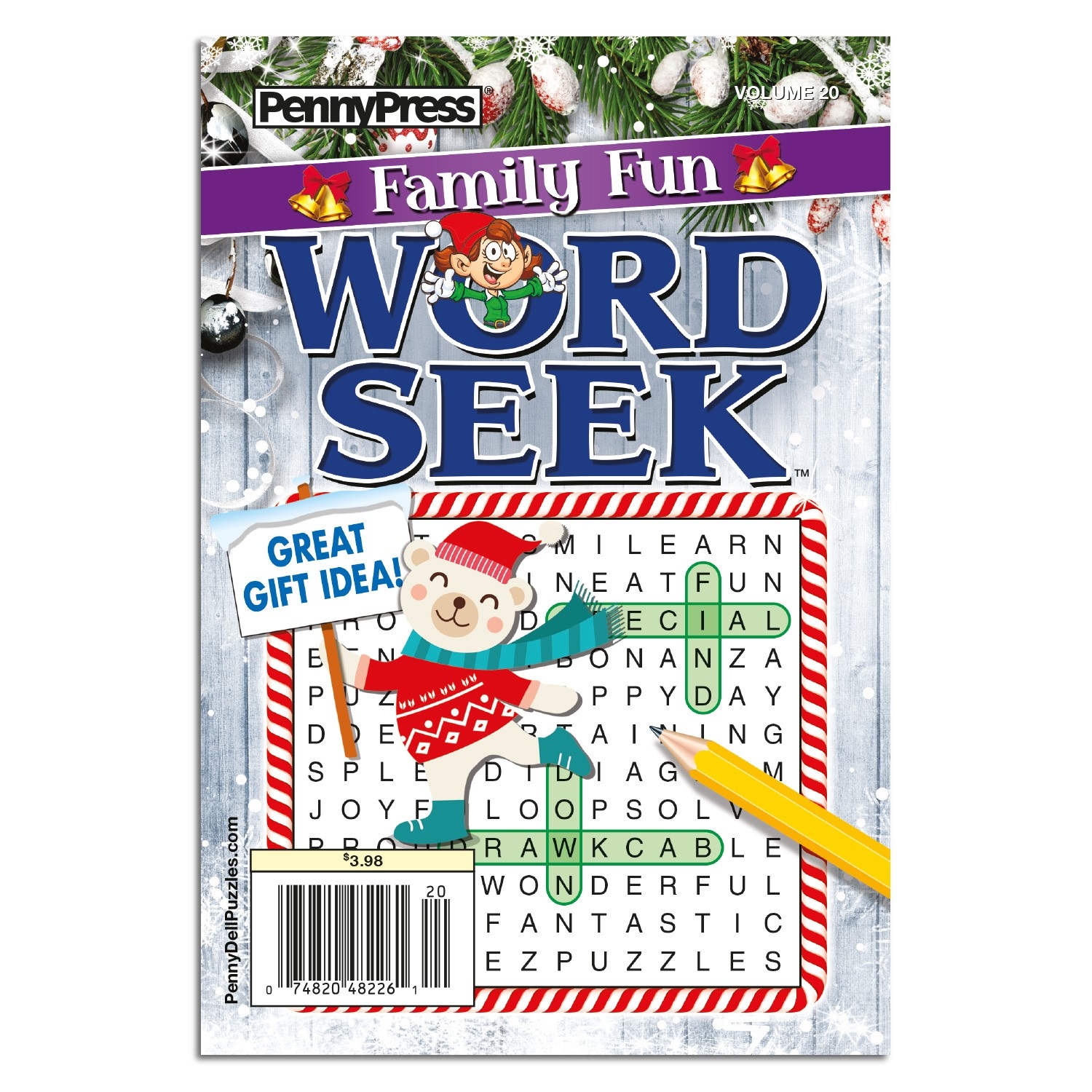 Penny Press Family Fun Word Seek Bundle Of 100 Copies of The Same Issue 