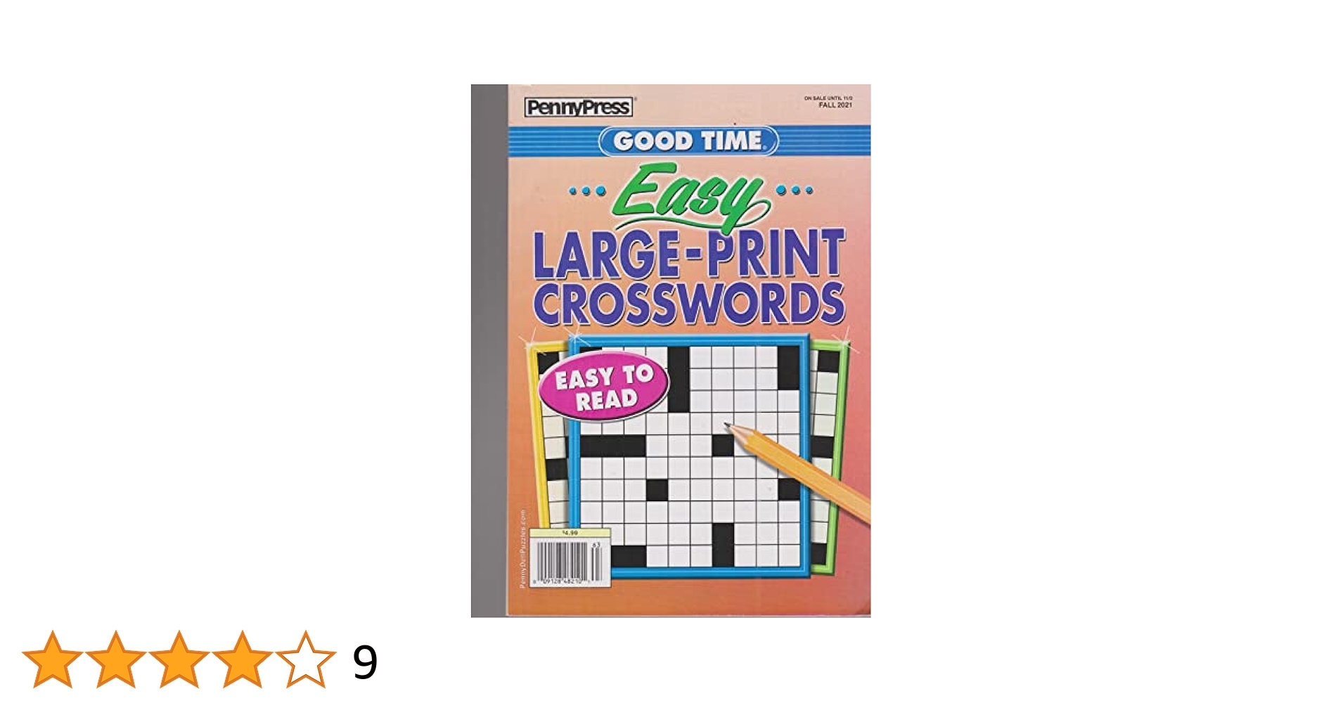Penny Press Good Time Easy Large Print Crosswords Magazine Fall 2021 Amazon Books