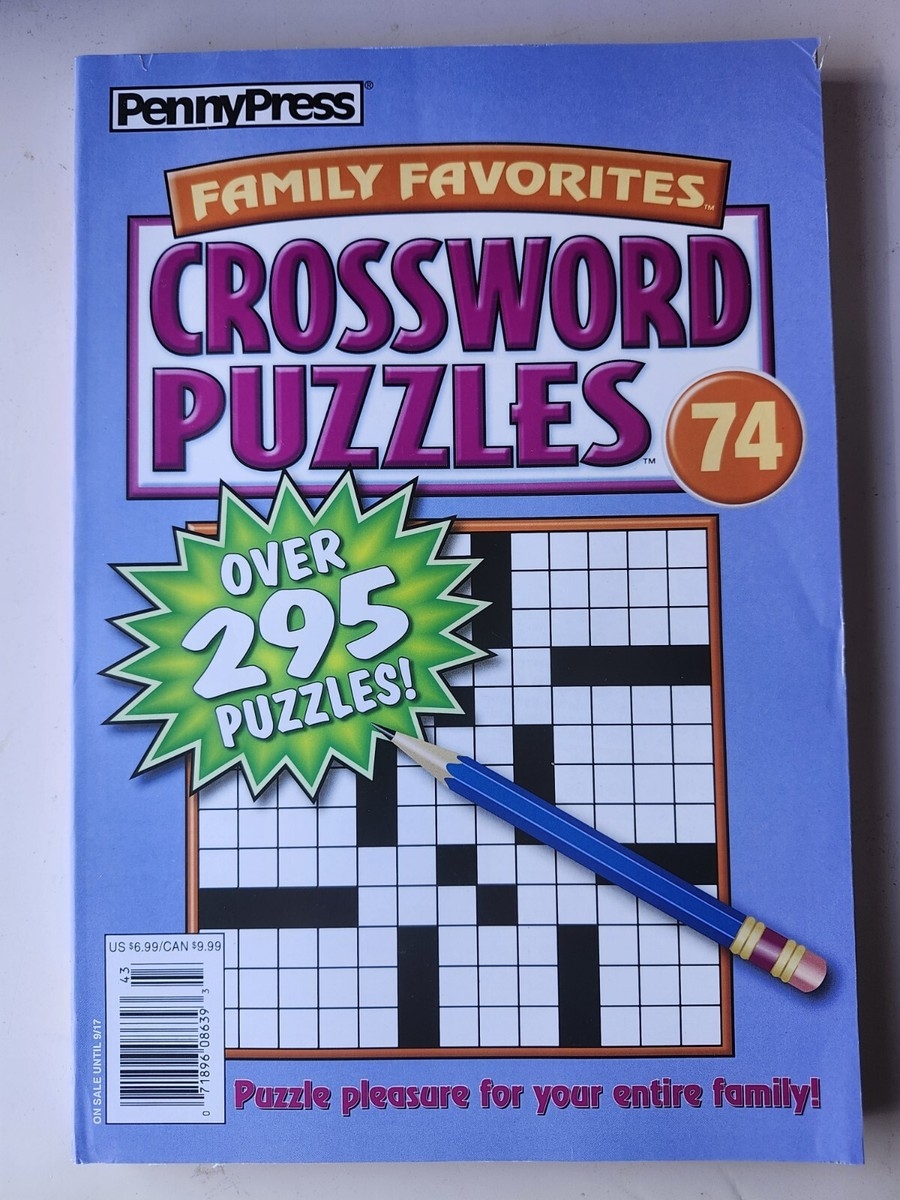 PennyPress Family Favorites Crossword Puzzles 74 EBay