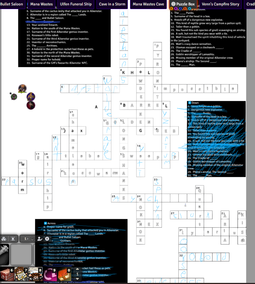 Possible Idea For GMs Give Your Players A Trivia Crossword With In game Relevance R Pathfinder2e