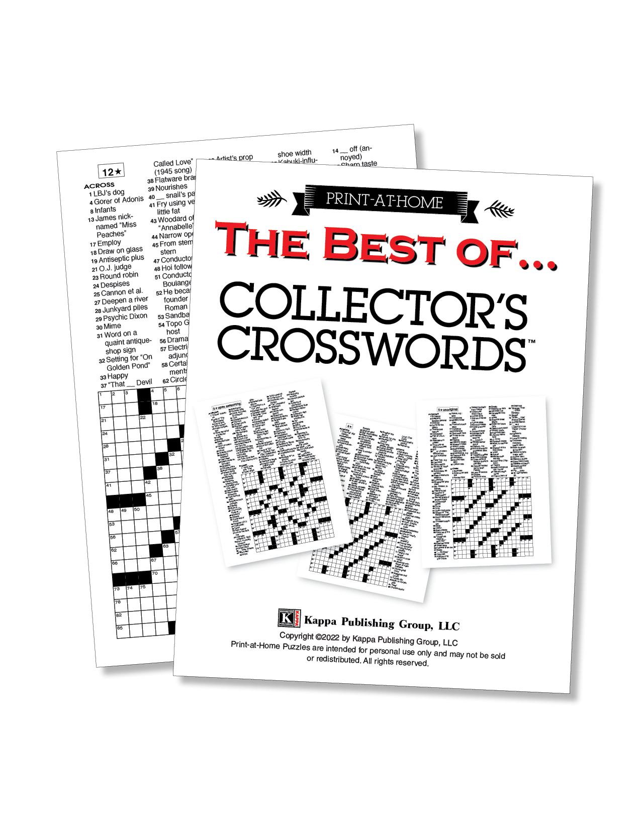 Print at Home Collector s Crosswords Kappa Puzzles