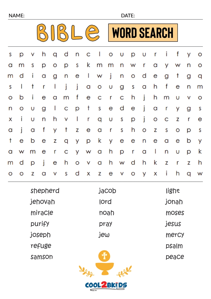 Free Printable Bible Crossword Puzzles Adults