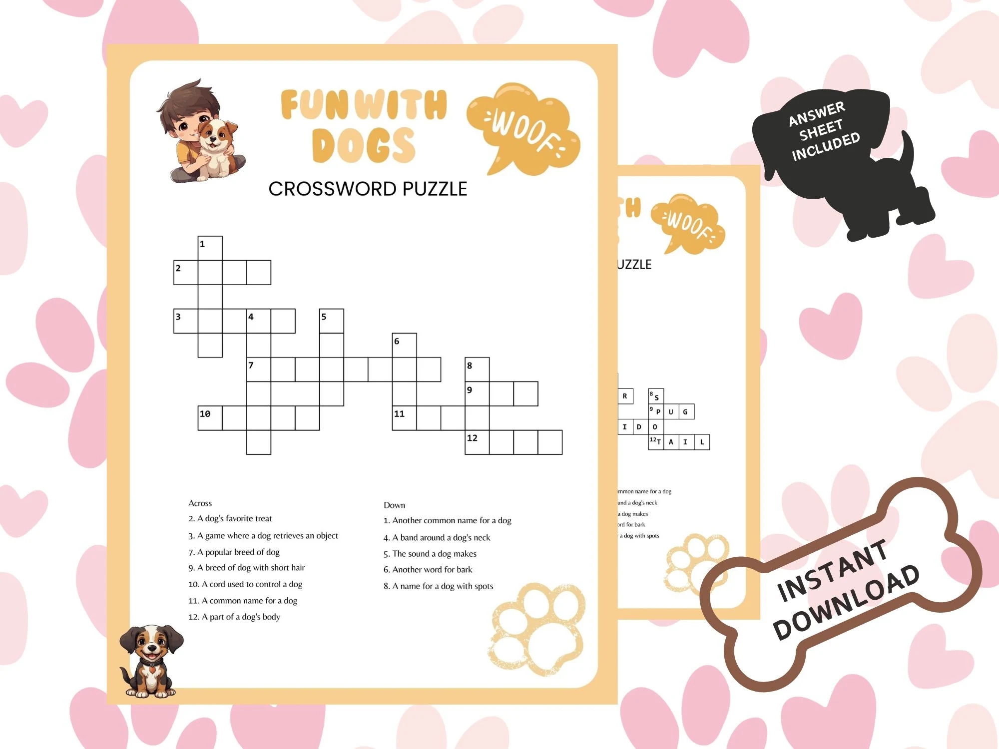 Dog Crossword Puzzle