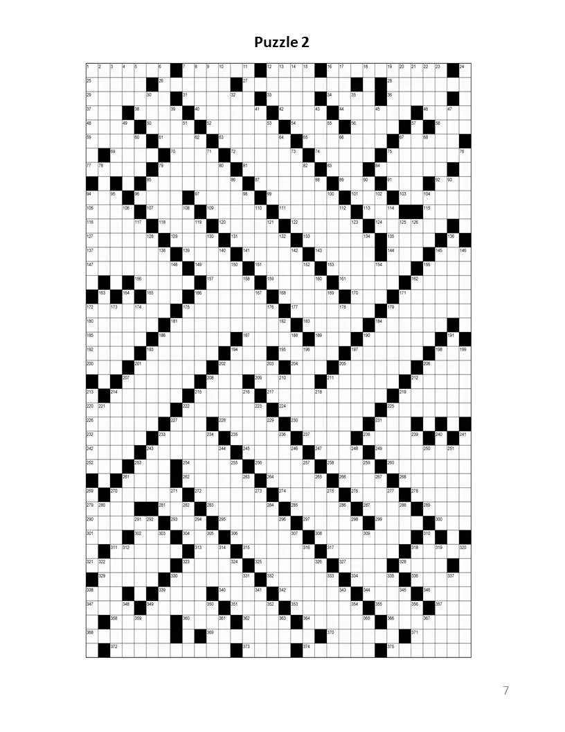 Printable Giant Crossword Puzzles For Seniors Digital Download 40 Large Print Easy To Read Puzzles 32x42 Grid Mega Size Games With Answers Etsy