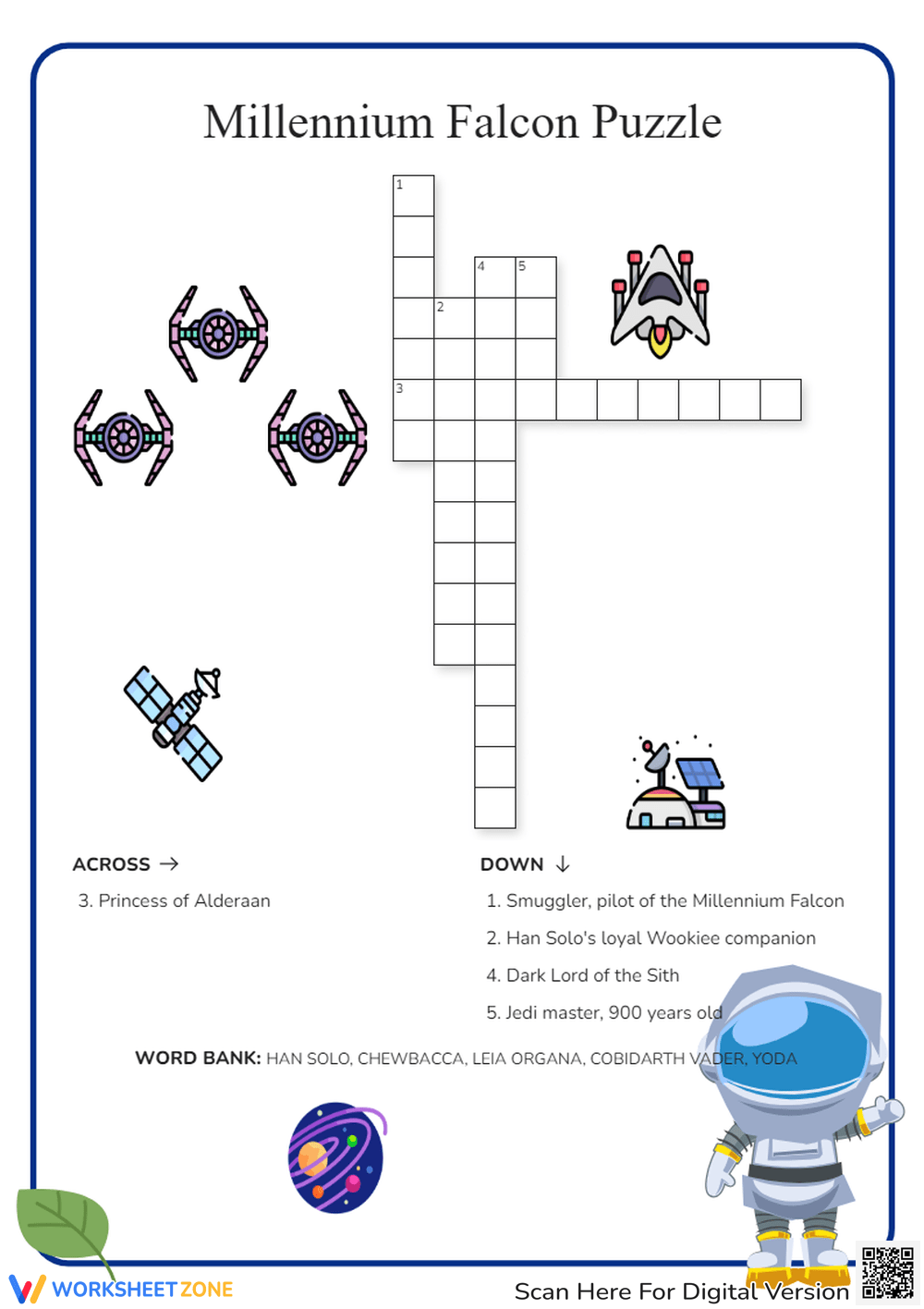 Printable Movie Crossword Puzzles Worksheets Download