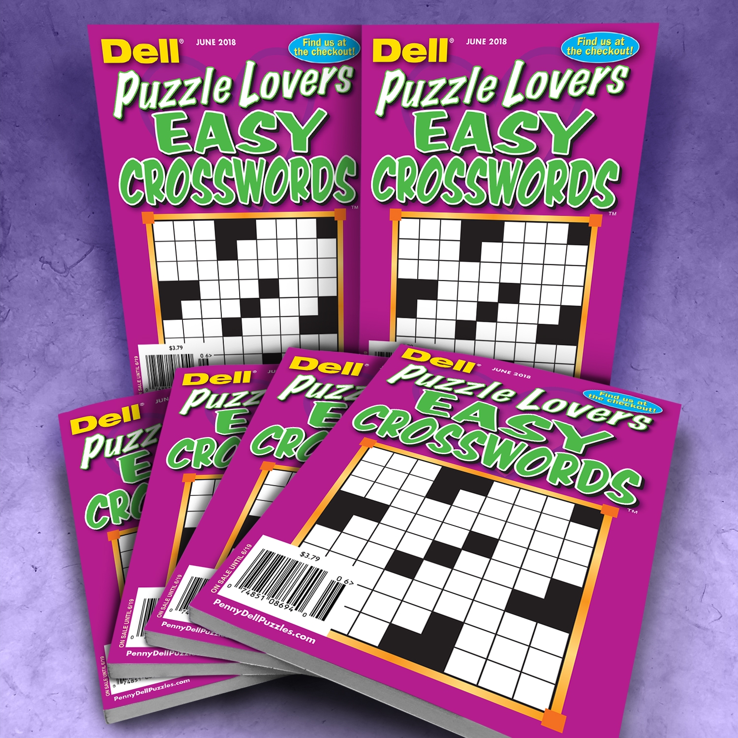Puzzle Lovers Easy Crosswords Bundle 20 Penny Dell Bulk Puzzles