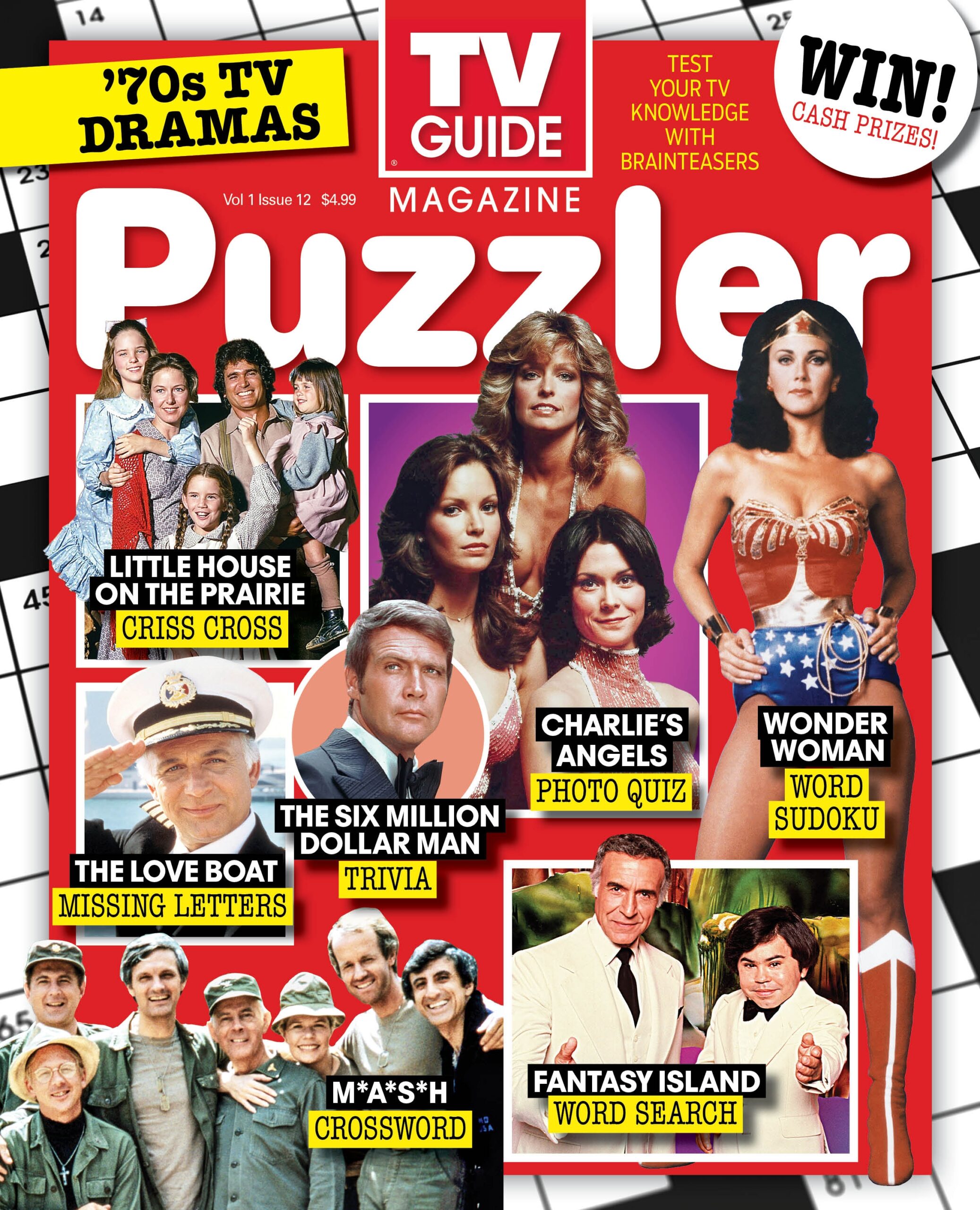 PUZZLER 70s TV Dramas Vol 1 Issue 12 TV Guide Puzzler TV Themed Puzzles And Quizzes To Keep You Sharp