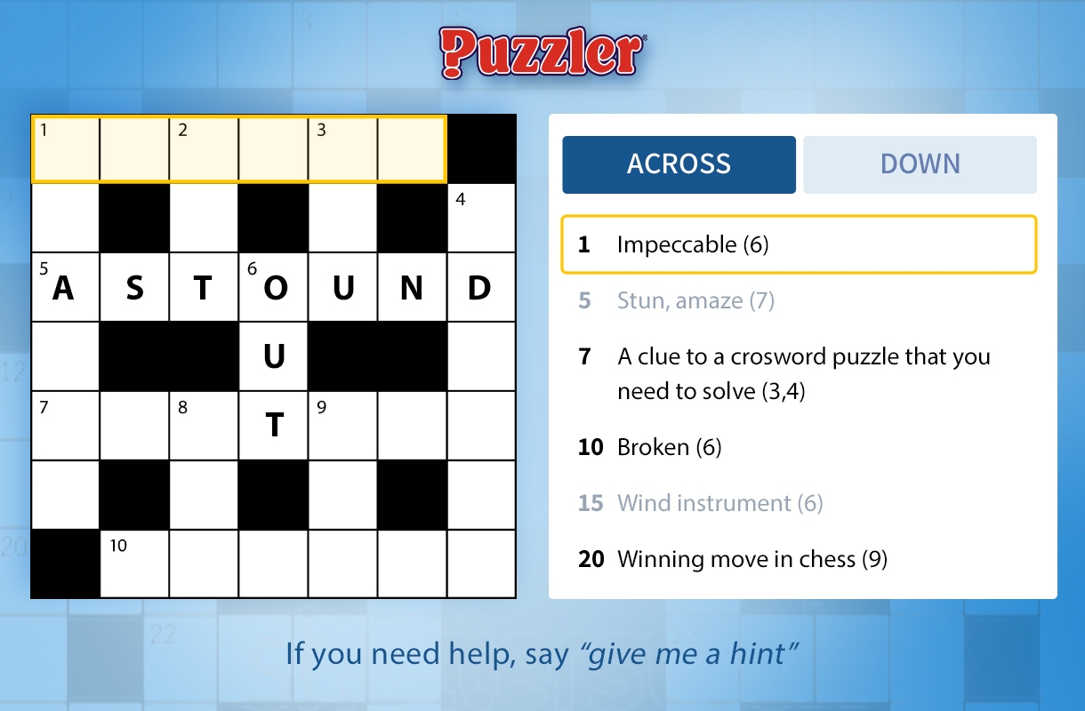 Puzzler Crossword Of The Day Devpost