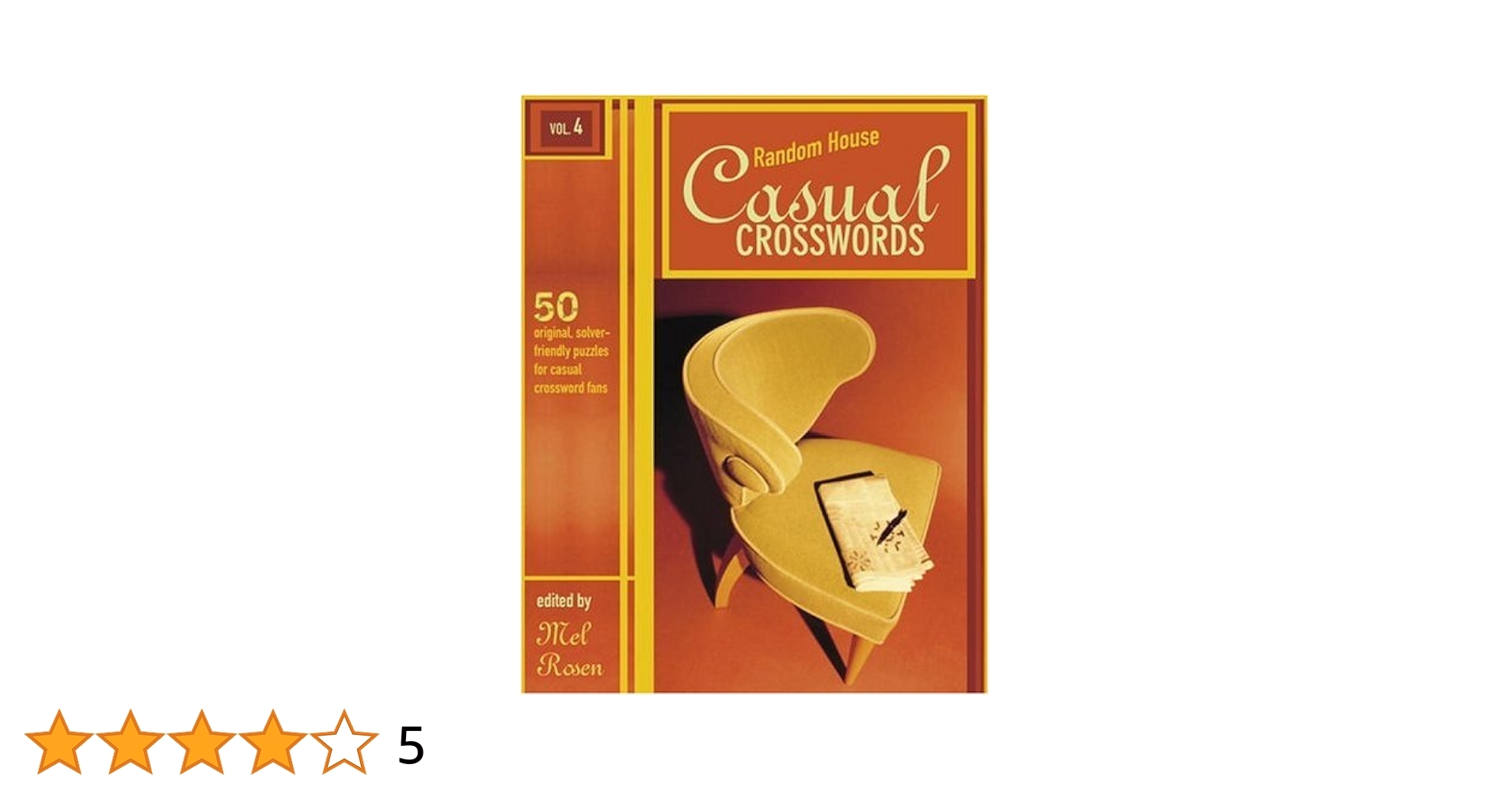 Random House Casual Crosswords Volume 4 Random House Crosswords Rosen Mel 9780812936735 Amazon Books