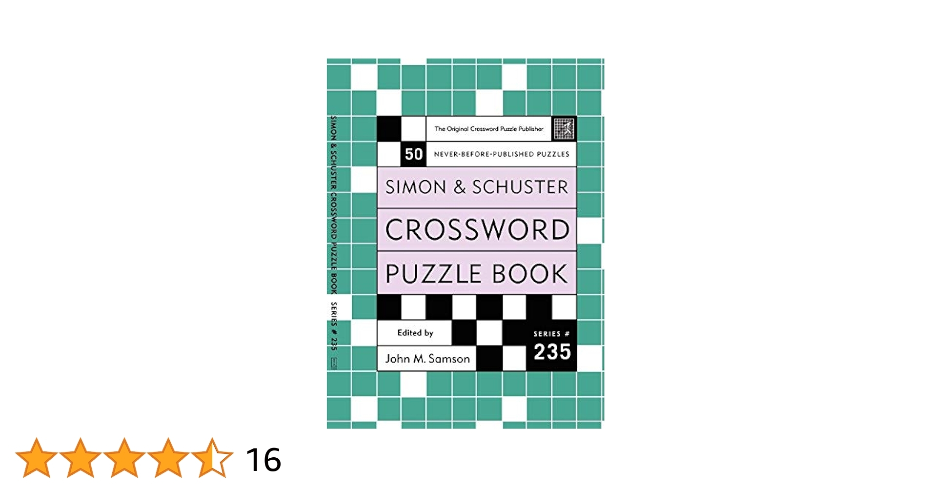 Simon And Schuster Crossword Puzzle Book 235 The Original Crossword Puzzle Publisher Simon Schuster Crossword Puzzle Books Samson John M 9780743243889 Amazon Books