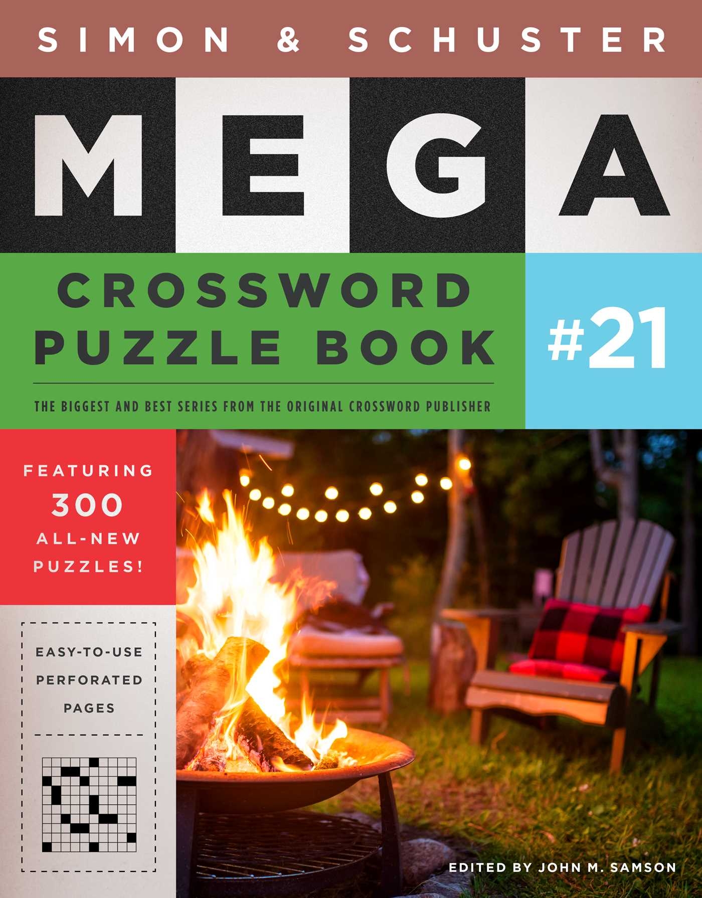 Simon U0026 Schuster Mega Crossword Puzzle Book 21 Book By John M Samson Official Publisher Page Simon U0026 Schuster