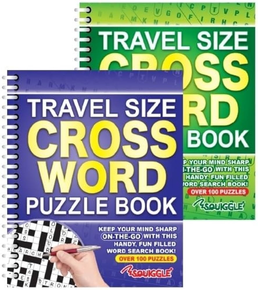Sixstore Wiro A5 Spiral Bound Travel Size Crossword Puzzle Book 1 Colour Sent At Random Amazon co uk Stationery U0026 Office Supplies
