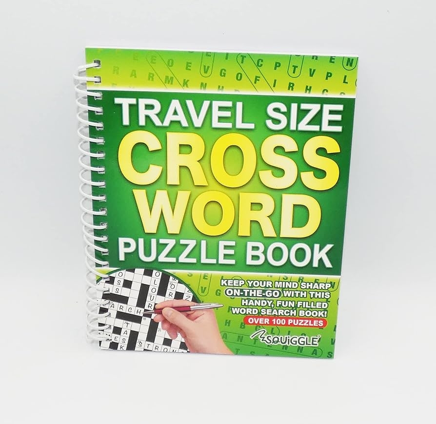 Sixstore Wiro A5 Spiral Bound Travel Size Crossword Puzzle Book Green Amazon co uk Books