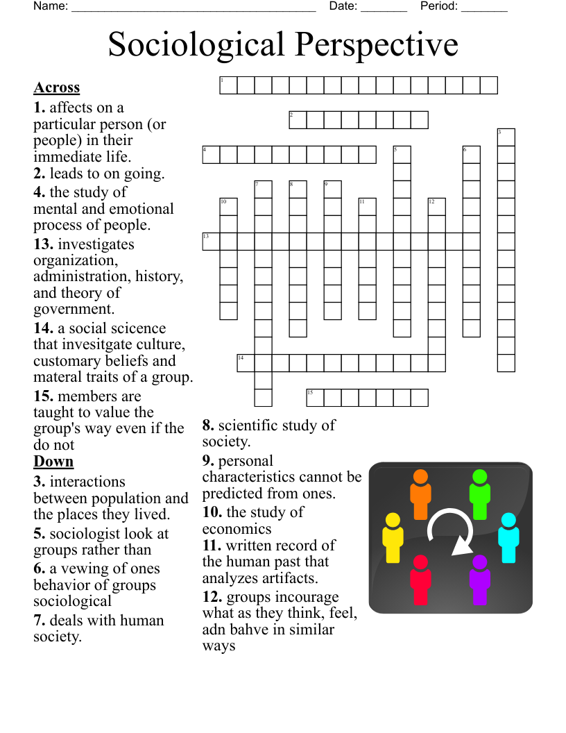 Society U0026 Culture Crossword WordMint