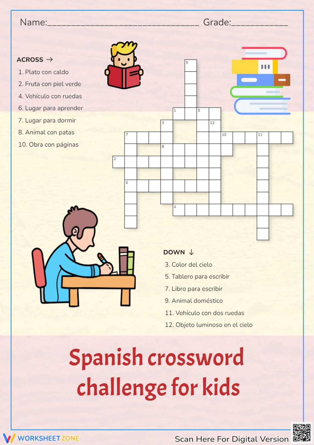 Crossword Puzzles In Spanish