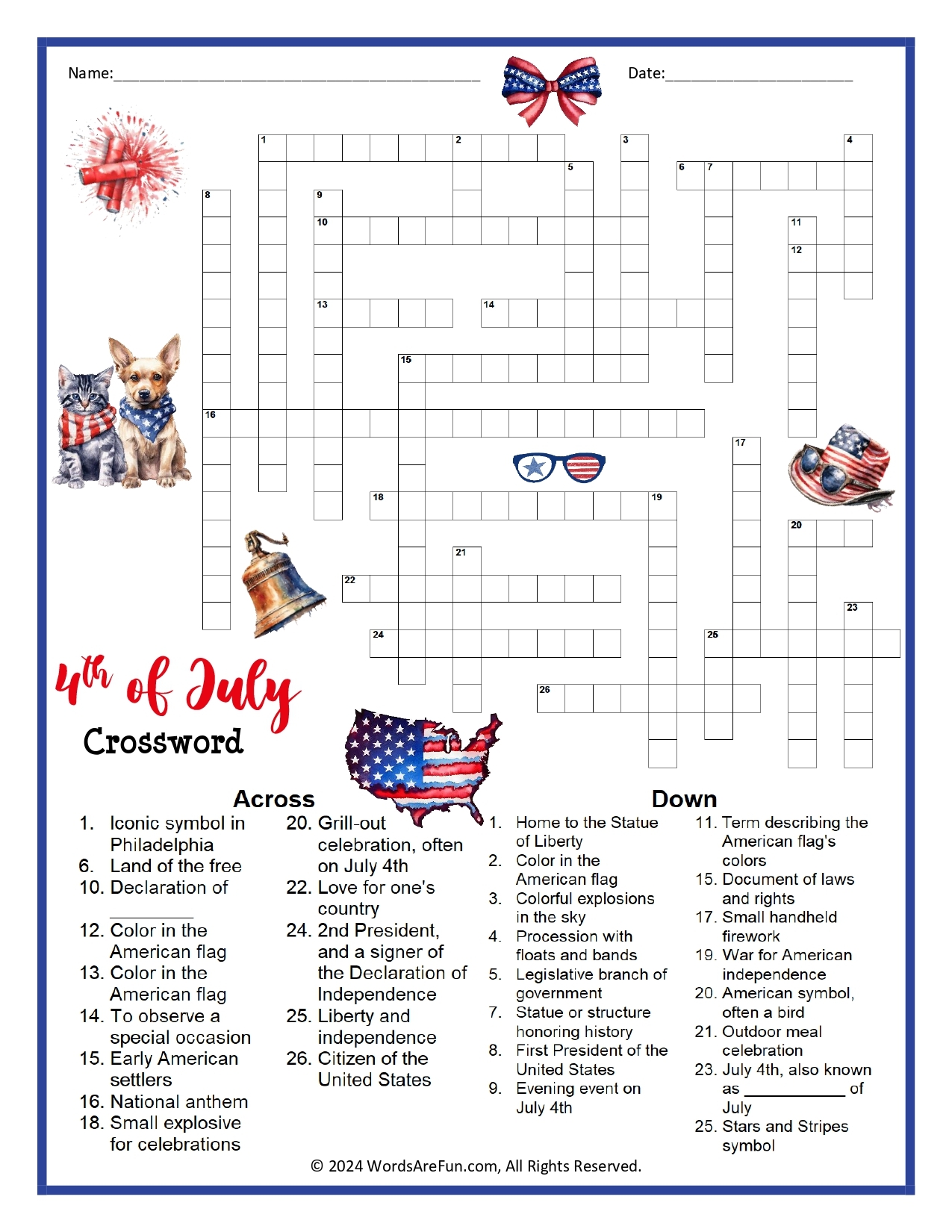 Summer Crosswords