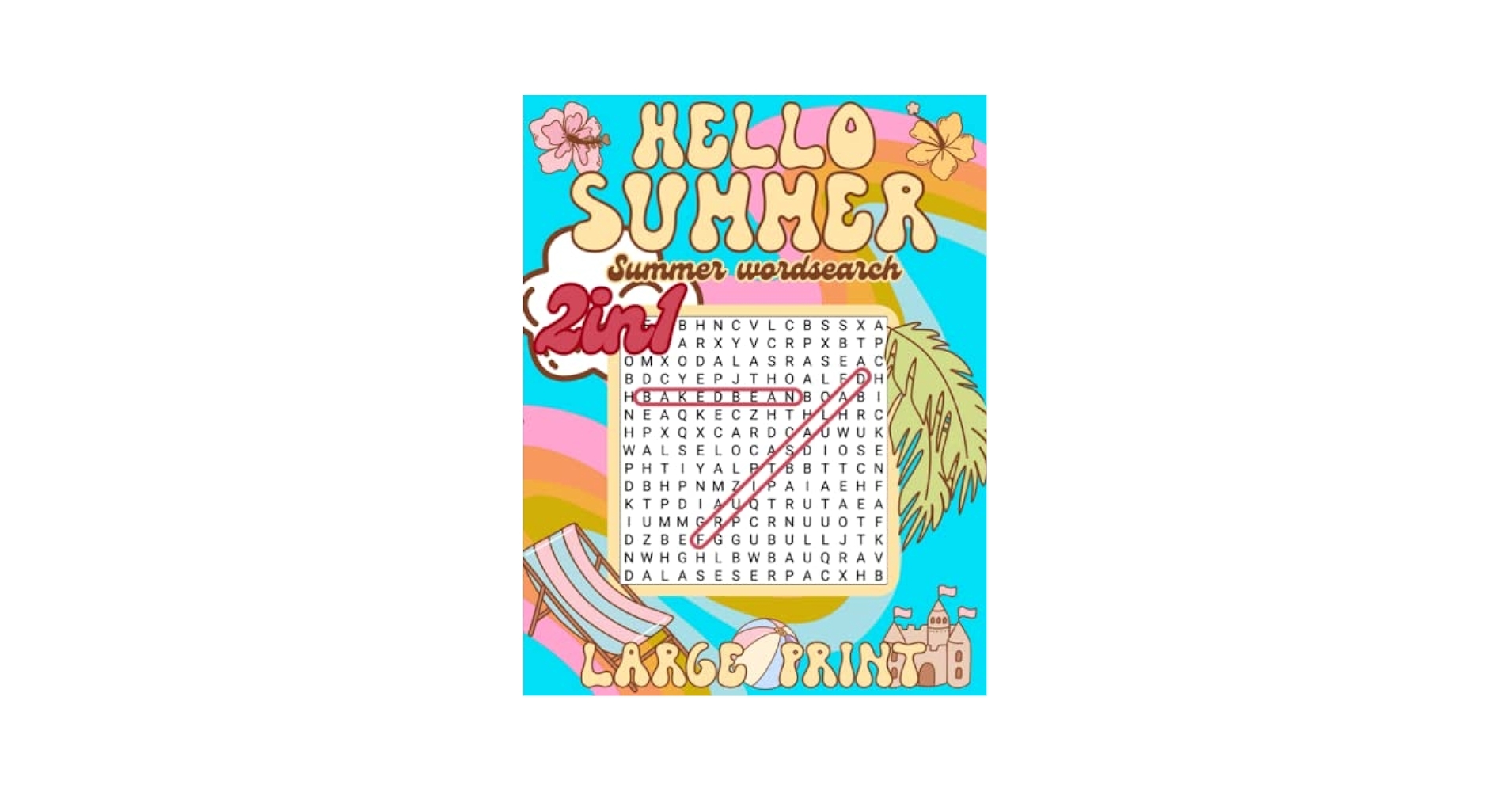 Summer Word Search For Adults Large Print Crossword Puzzles For Elderly Train Your Brain Exercises Workbook Summer Theme Word Find Activity Book Word For Seniors 2 Varieties Of Puzzle Book Garza 