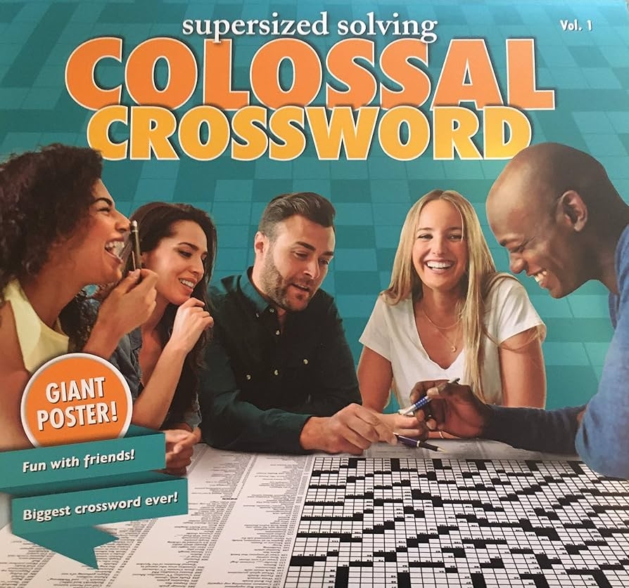 Supersized Solving Colossal Crossword Puzzle Giant Poster Volume 1 Over 3ft Wide 