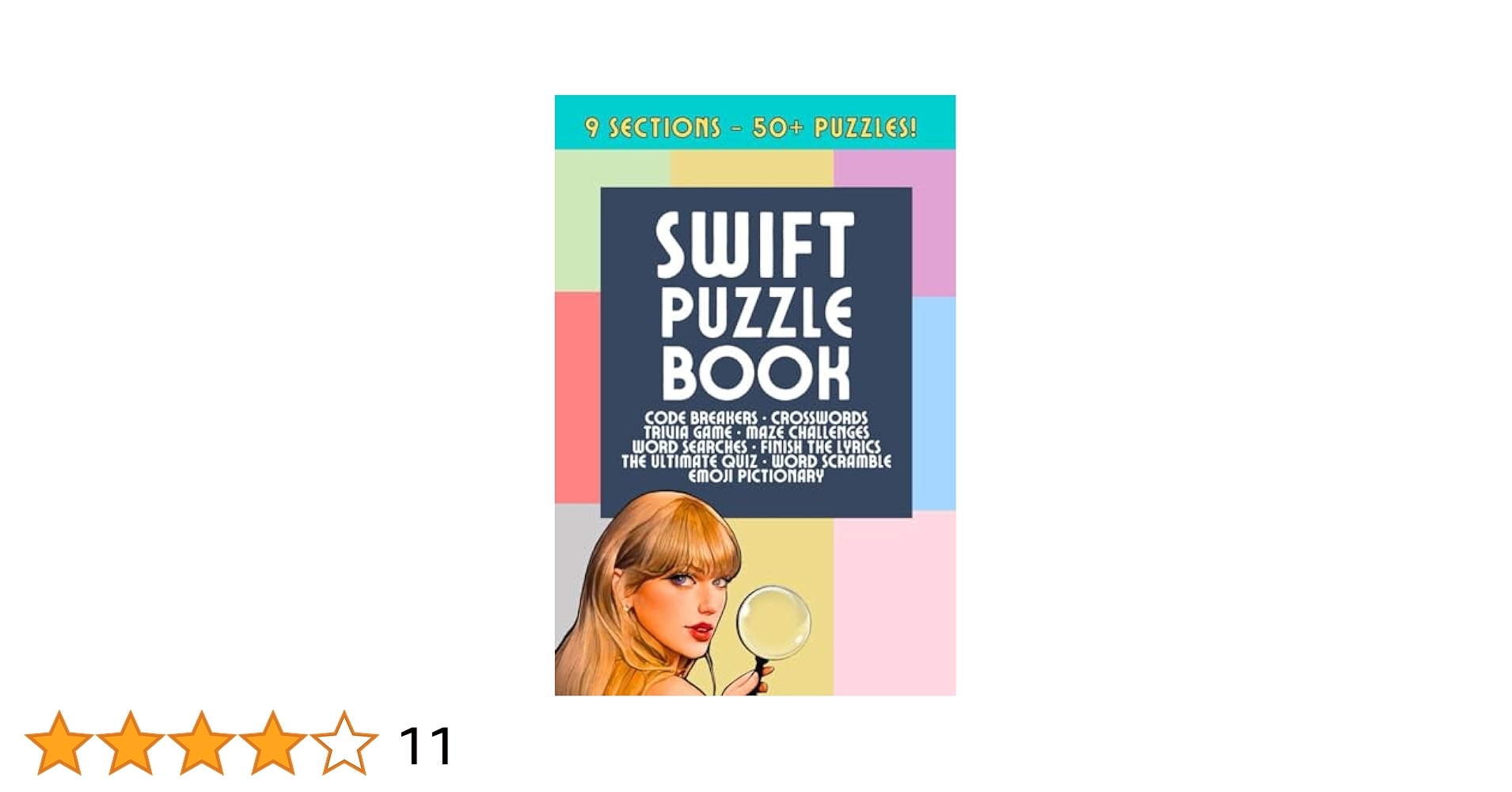 Swift Puzzle Book For All Ages Crosswords Eras Word Searches Code Breakers Taylor Quizzes Trivia And More 9 Sections 50 Puzzles Fielding Cameron 9798883216649 Amazon Books