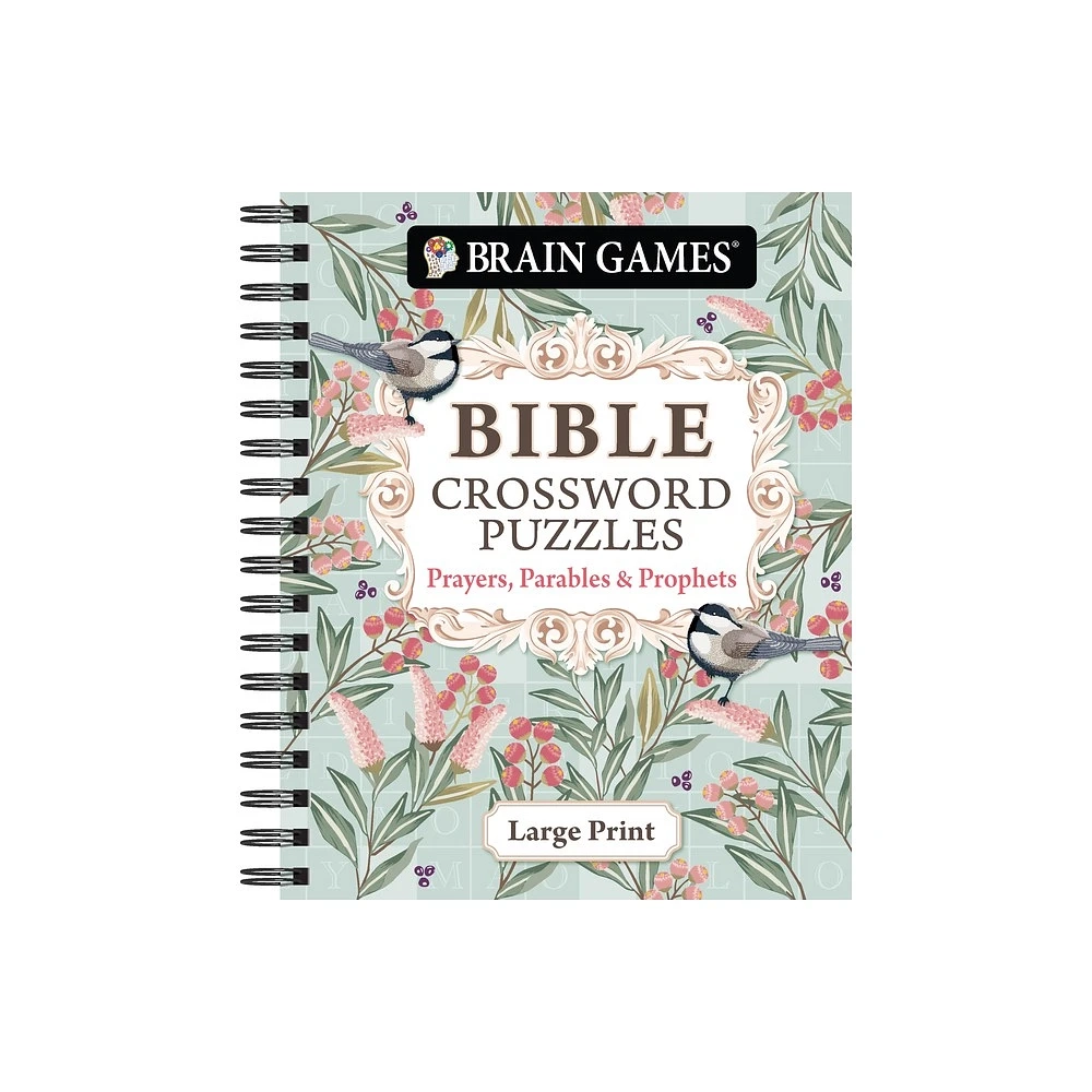 TARGET Brain Games Bible Crossword Puzzles Prayers Parables Prophets Large Print By Publications International Ltd Brain Games Spiral Bound Mission Valley