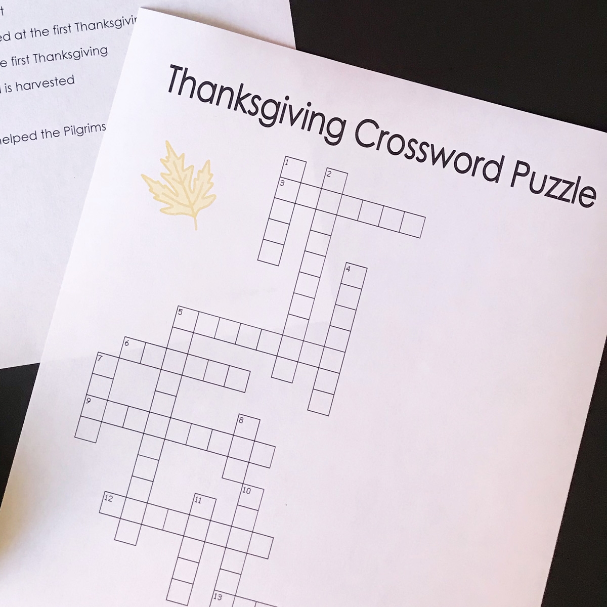 Thanksgiving Crossword Puzzle Word Search Life As Mom