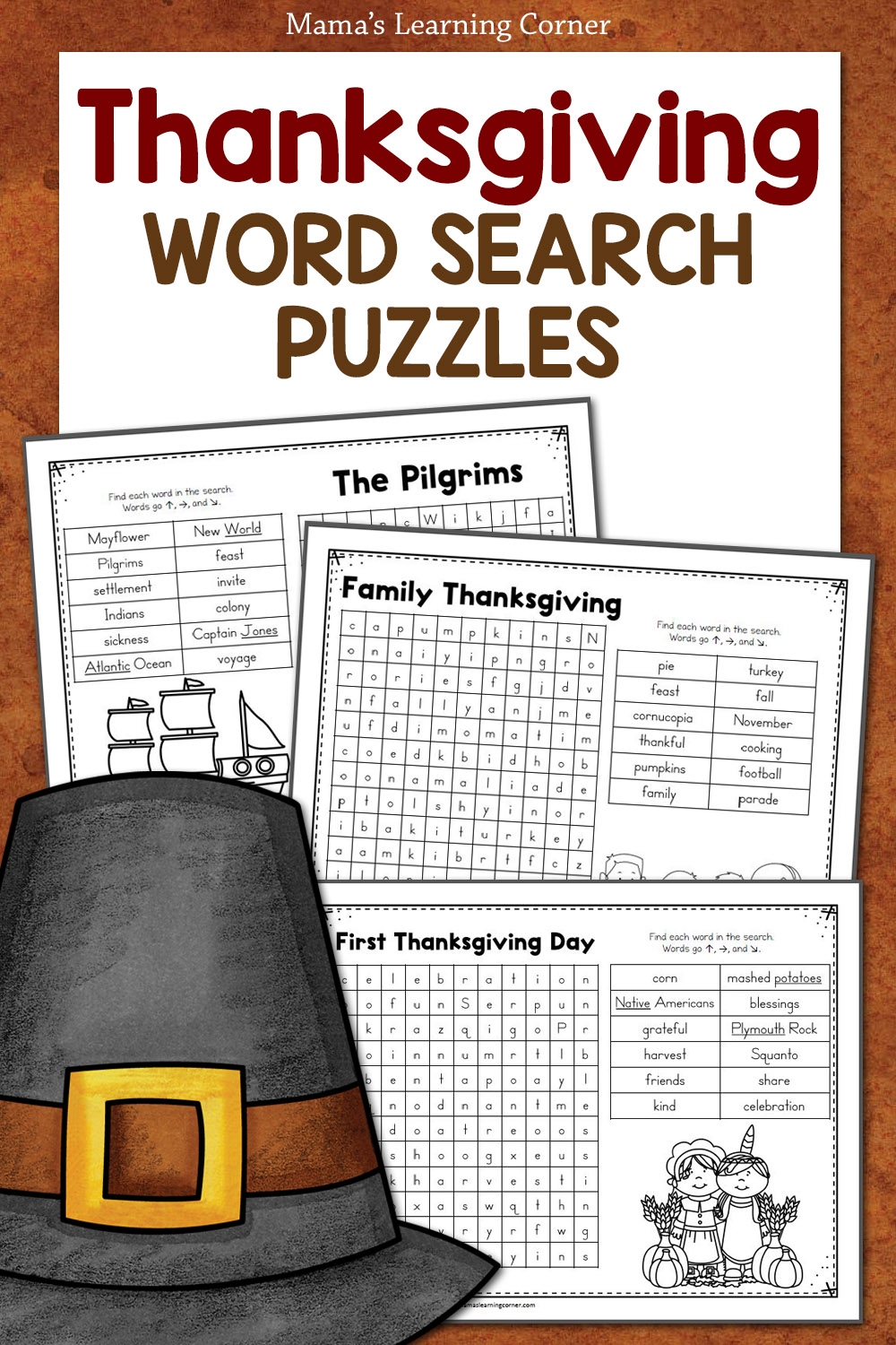 Thanksgiving Printable Crossword Puzzles