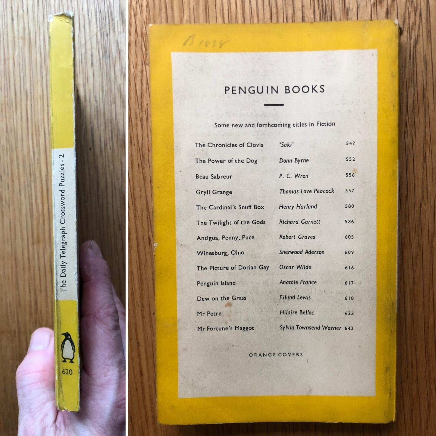 The Daily Telegraph Second Crossword Puzzle Book 1st Very Good Soft Cover 1948 1st Edition Setanta Books
