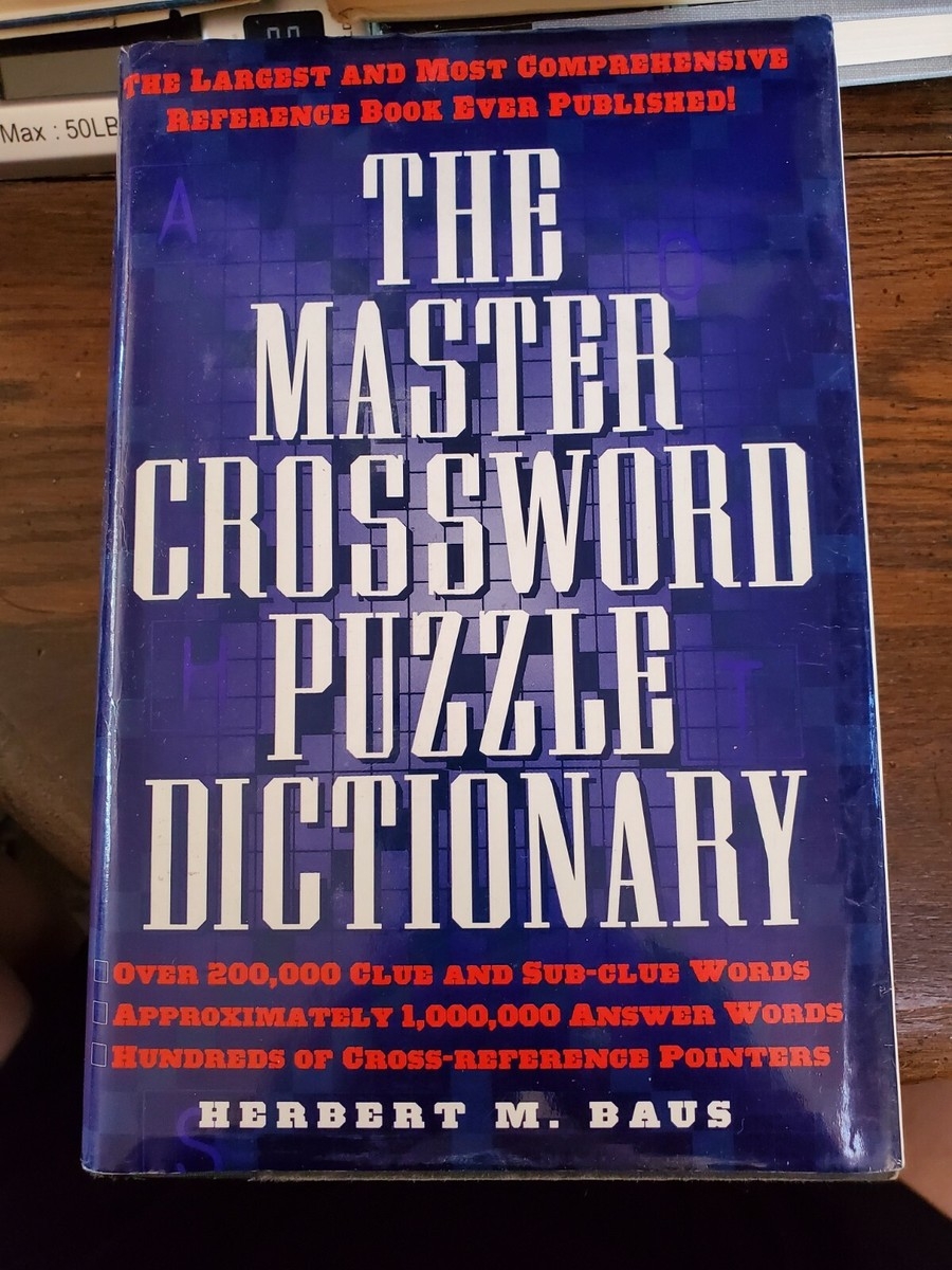 The Master Crossword Puzzle Dictionary EBay
