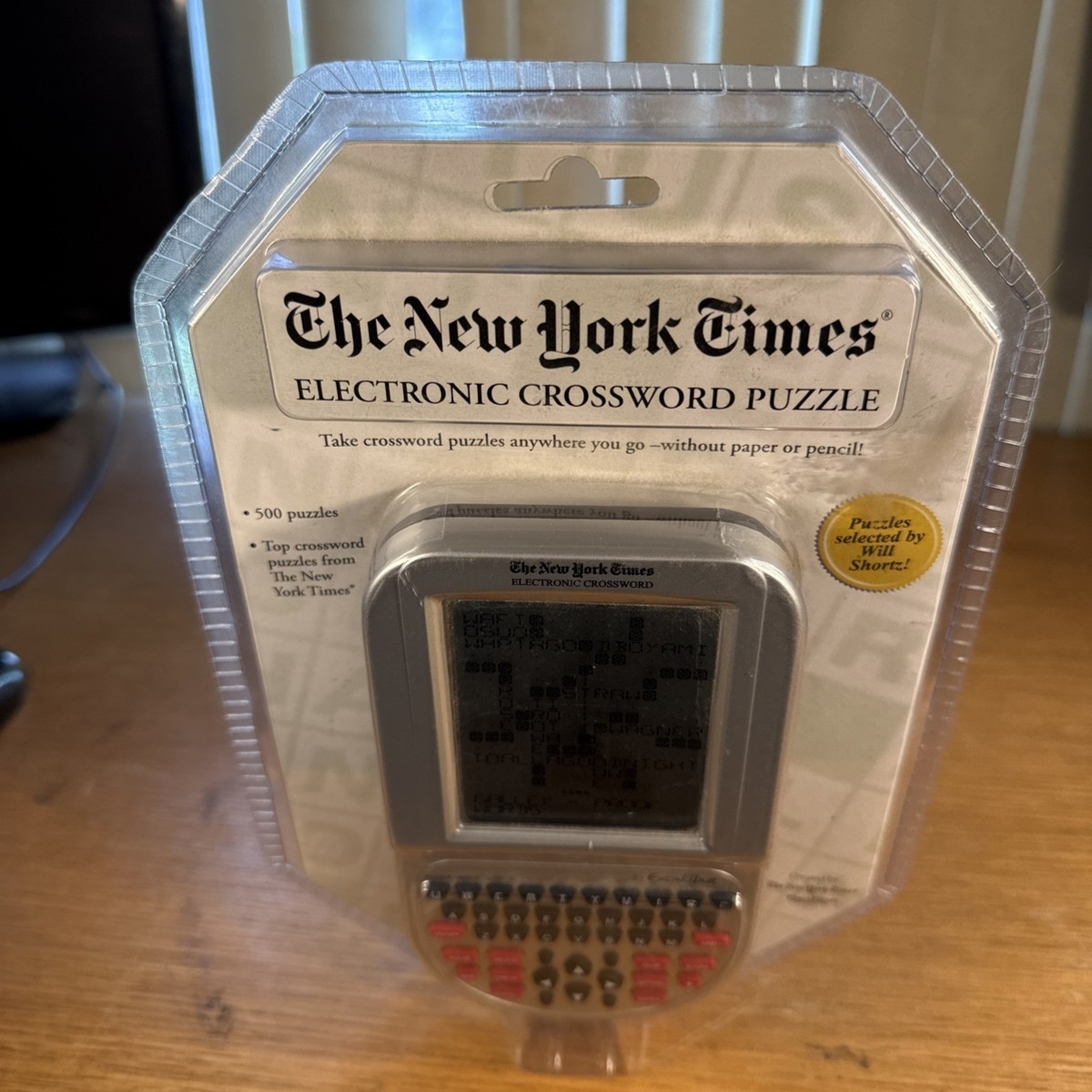 THE NEW YORK TIMES Electronic Crossword Puzzle Hand Held Game 500 Puzzles NEW EBay