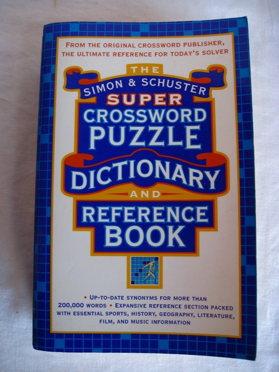 Dictionary Crossword Puzzles Book