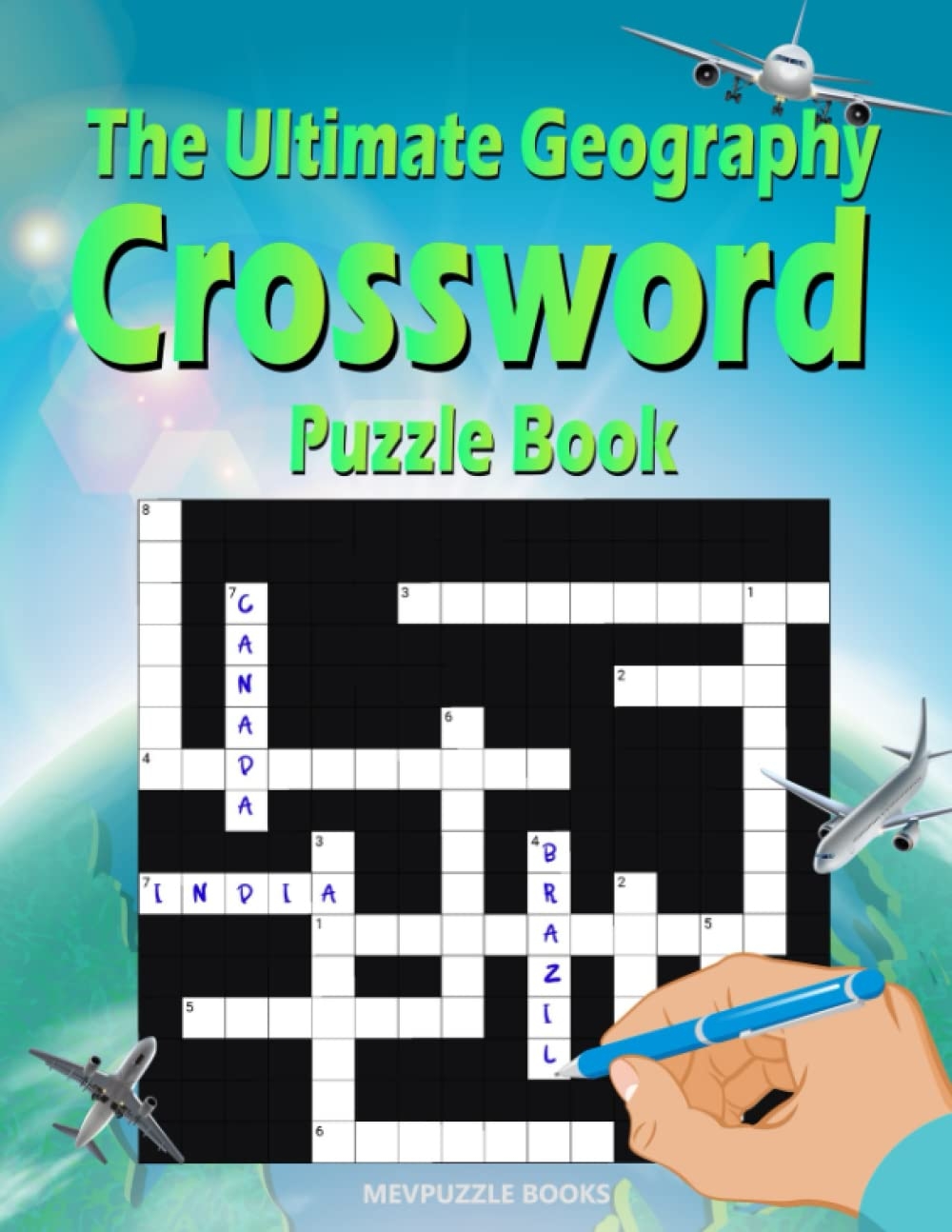 The Ultimate Geography Crossword Puzzle Book 100 Puzzles More Than 1200 Questions About Countries U0026 Capitals For Adults And Smart Kids Books MevPuzzle 9798452110774 Amazon Books