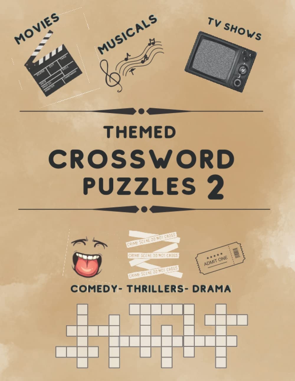 Themed Crossword Puzzles Classic Movies TV Shows Musicals And Comedies Perfect For Baby Boomers Themed Crossword Puzzles 2 Book Series Press Little Sparrow 9798365159587 Amazon Books