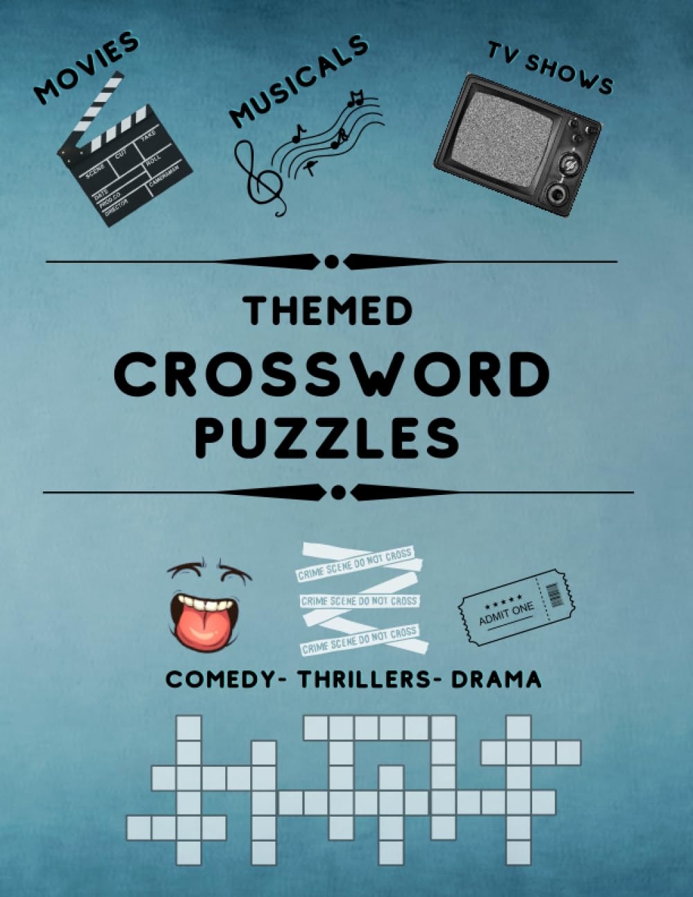 Themed Crossword Puzzles Old time Movies TV Shows Musicals And Comedies Perfect For Baby Boomers Themed Crossword Puzzles 2 Book Series Press Little Sparrow 9798839300378 Amazon Books