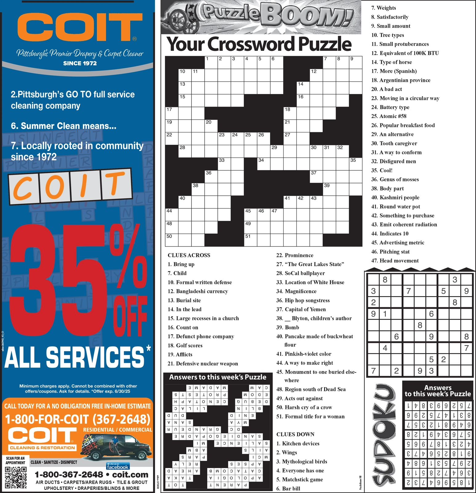 The Daily Commuter Crossword Puzzle Printable Free