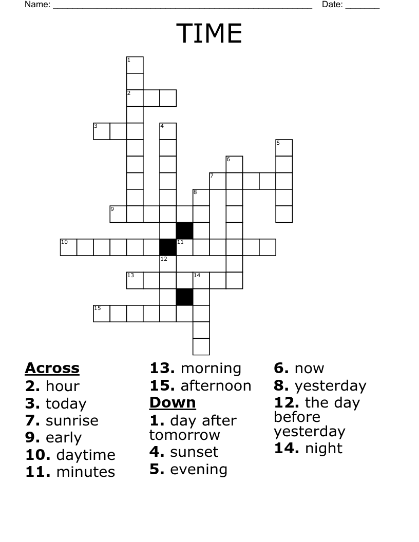TIME Crossword WordMint