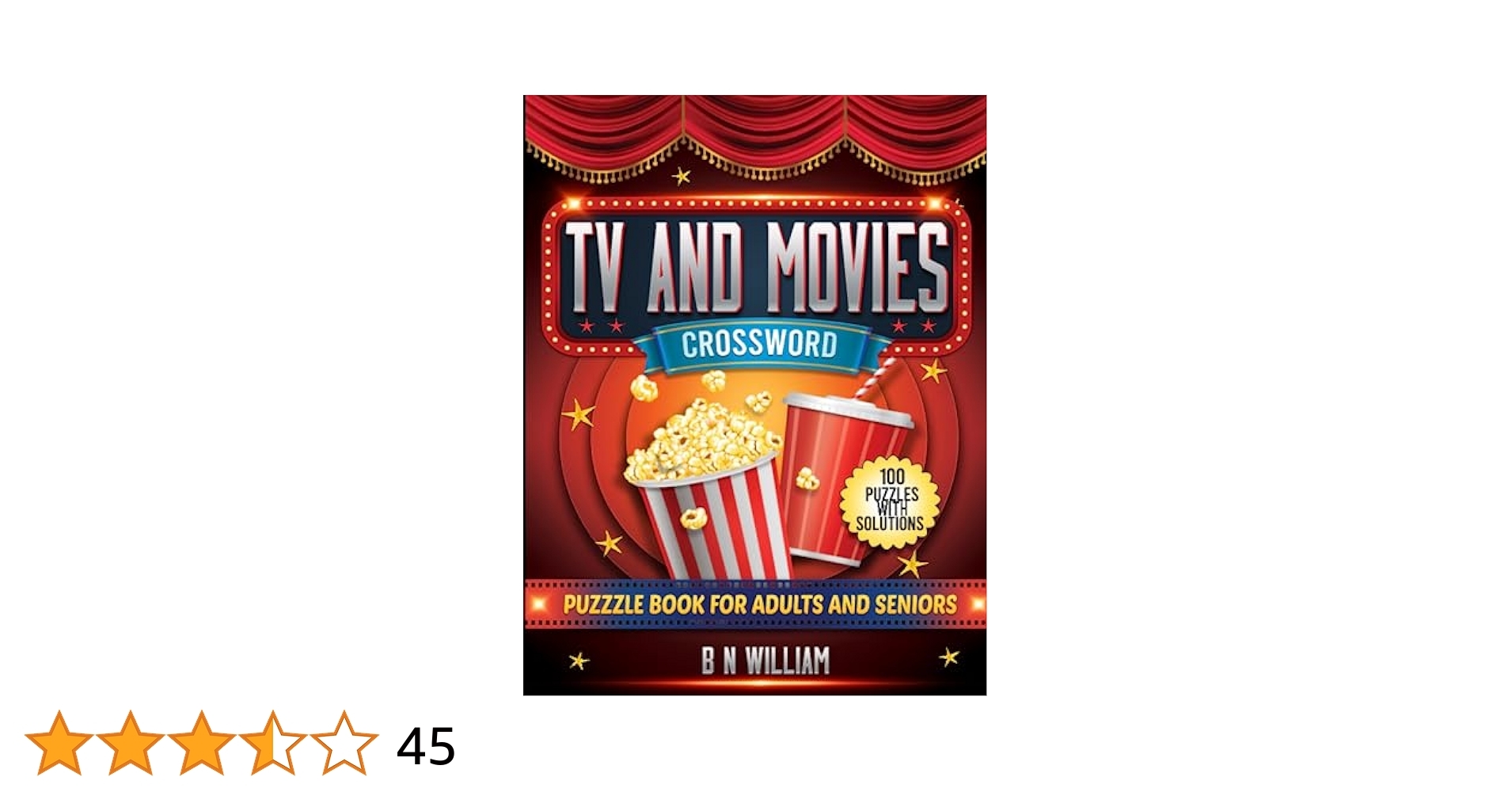 Tv And Movies Crossword Puzzle Book For Adults And Seniors USA Version Fun Themed Trivia Crosswords 100 Puzzles And Solutions William B N 9798851379055 Amazon Books