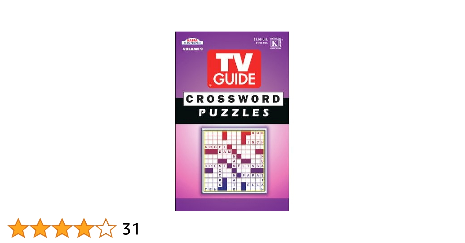 TV Guide Crossword Puzzle Book Unknown Author 0088908351004 Amazon Books