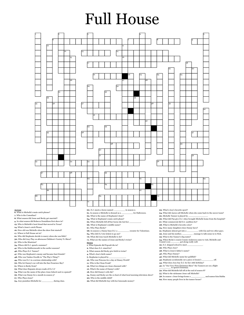 TV Shows Programs Crosswords Word Searches Bingo Cards WordMint