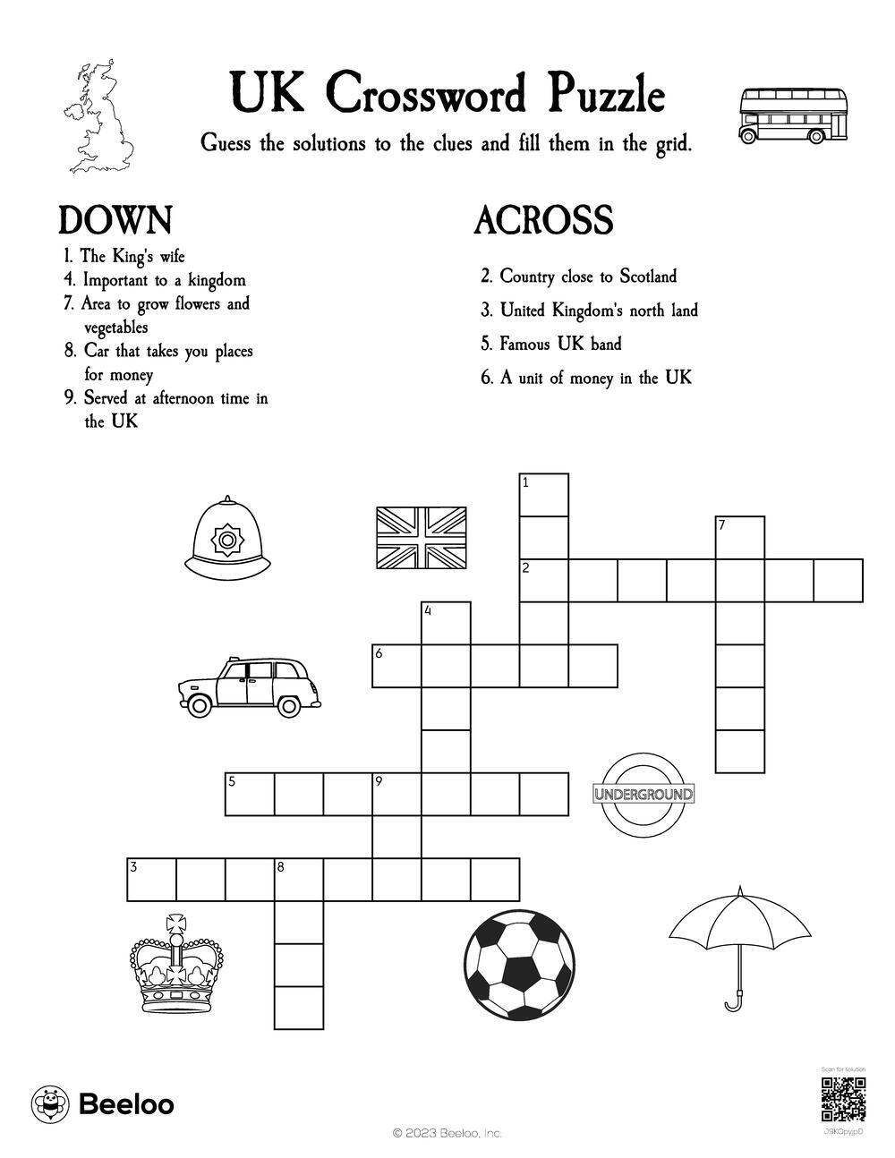 Free Printable Fill In Crossword Puzzles