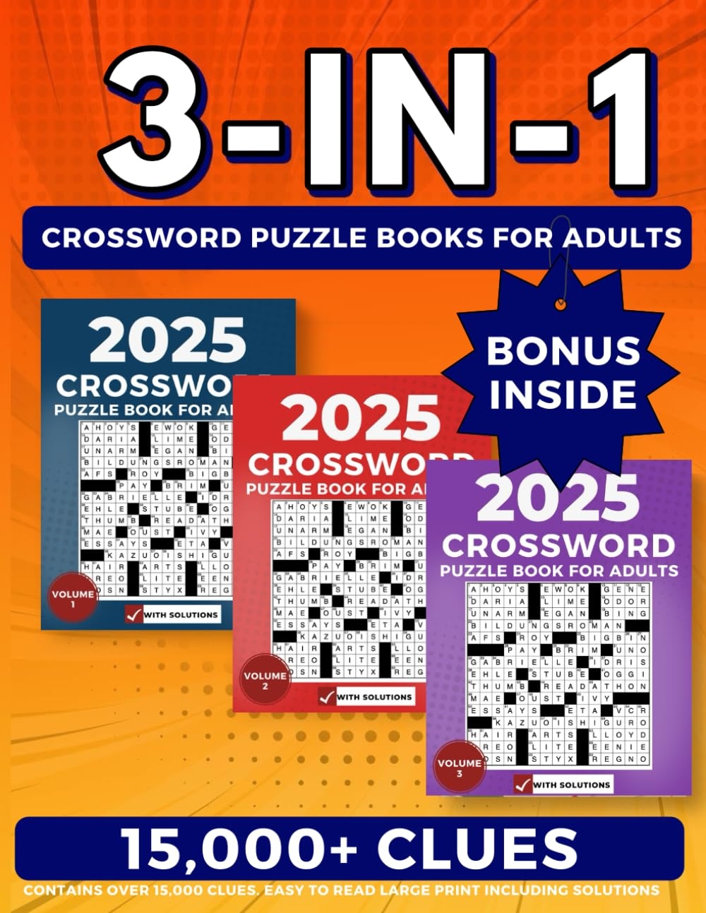 Adult Crossword Puzzle Books